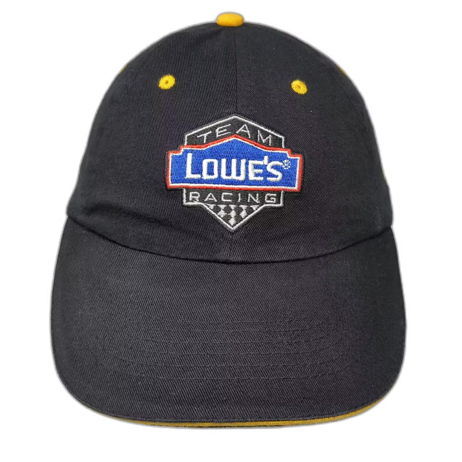 Lowes Racing Baseball Cap Black Os 48 Championship Embroidered Strapback Hat